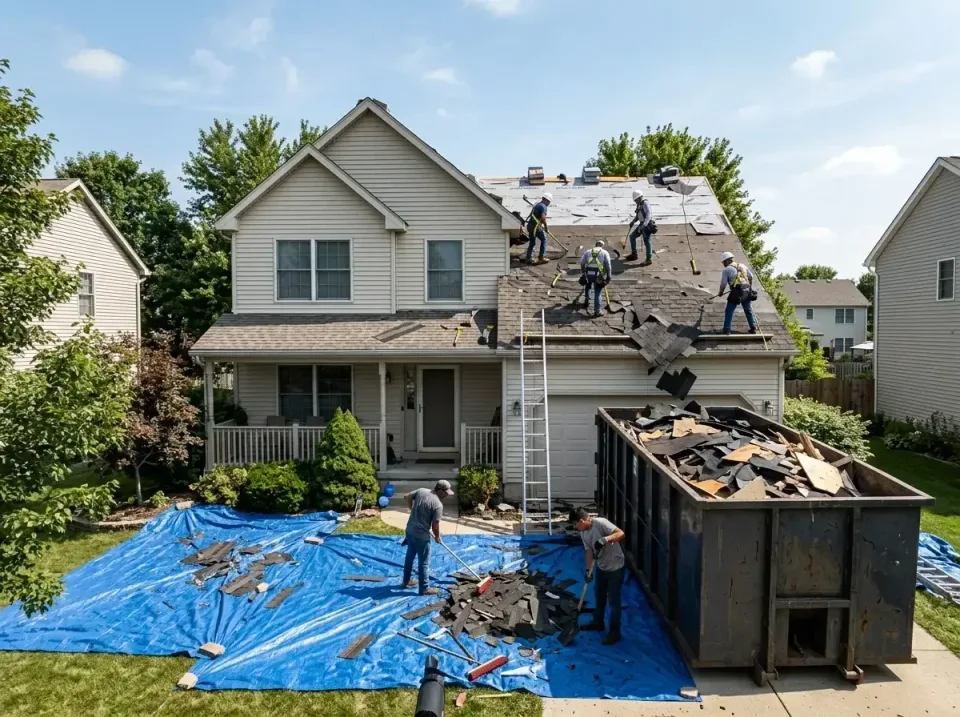 roof-replacement-debris-remova-004 — frequently asked questions, Cheapest Dumpster Rentals in Eden Isle, LA